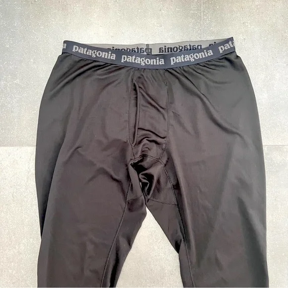 Patagonia Men's Capilene Thermal MidWeight Bottoms Black Baselayer Pants XL - Picture 7 of 10